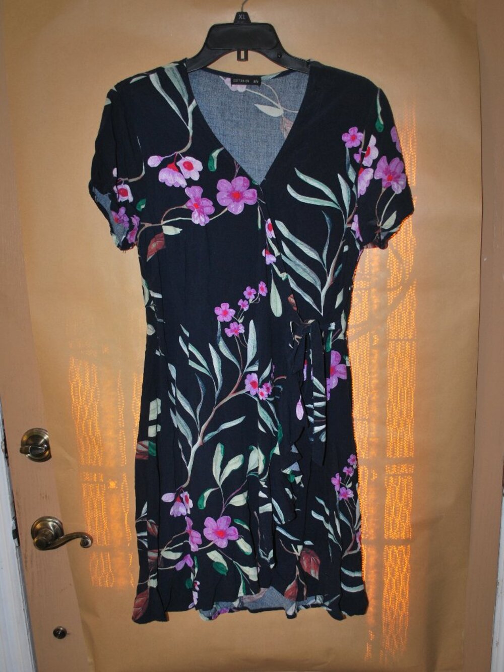 Cotton on Floral Wrap Dress Summer Vacation Dress Size Medium